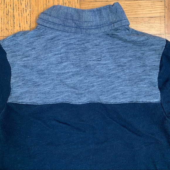 🌟3/$15🌟Oshkosh Navy Blue Polo Pocket Tee Colour Block Baby Size 12M - Picture 4 of 7